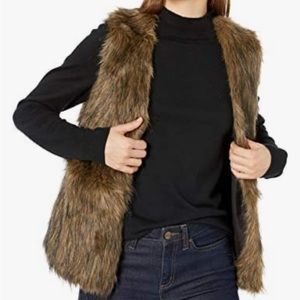 JACK BY BB DAKOTA BELDING FAUX FUR VEST